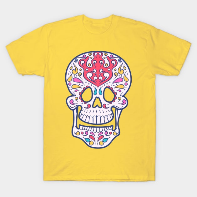 Ethereal Dreamcatcher Skull T-Shirt by KatiNysden